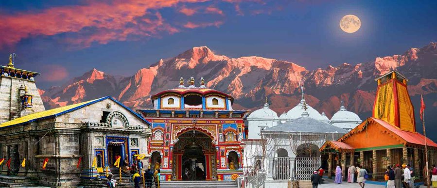 Chardham decorated temple